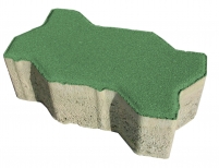 Adoquin UNI 11x22x8 VERDE.